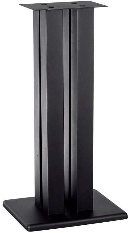 Monolith 28 Inch Speaker Stand (Each) – Supports 100 lbs, Adjustable Spikes, Compatible with Bose, Polk, Sony, Yamaha, Pioneer and Others, Black