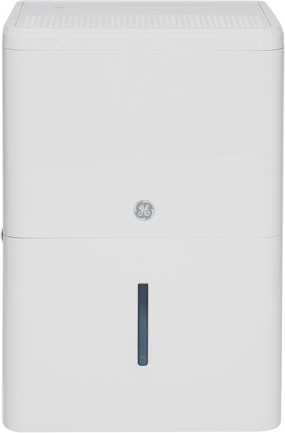 GE Portable Dehumidifier, 50 Pint Daily Output with Smart Dry for Wet Spaces, Drain Hose for Auto or Manual Drainage, Ultra Quiet, Perfect for Basement, Bedroom, Bathrooms, White