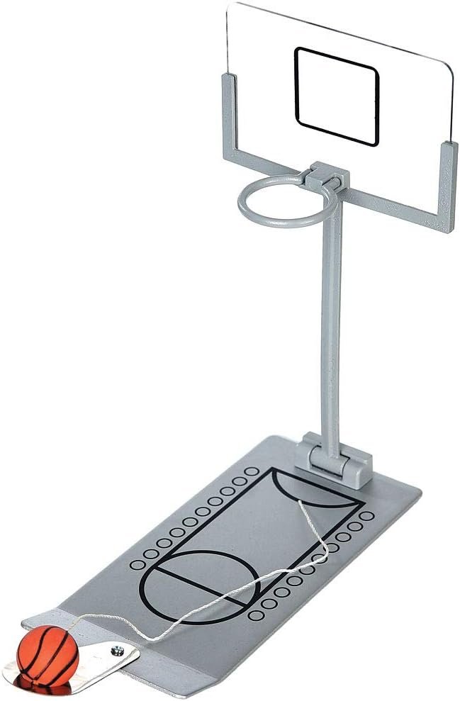 HLJgift Creative Funny Desktop Miniature Basketball Game Toy – Christmas Day Gift Fun Sports Novelty Toy or Gag Gift Idea