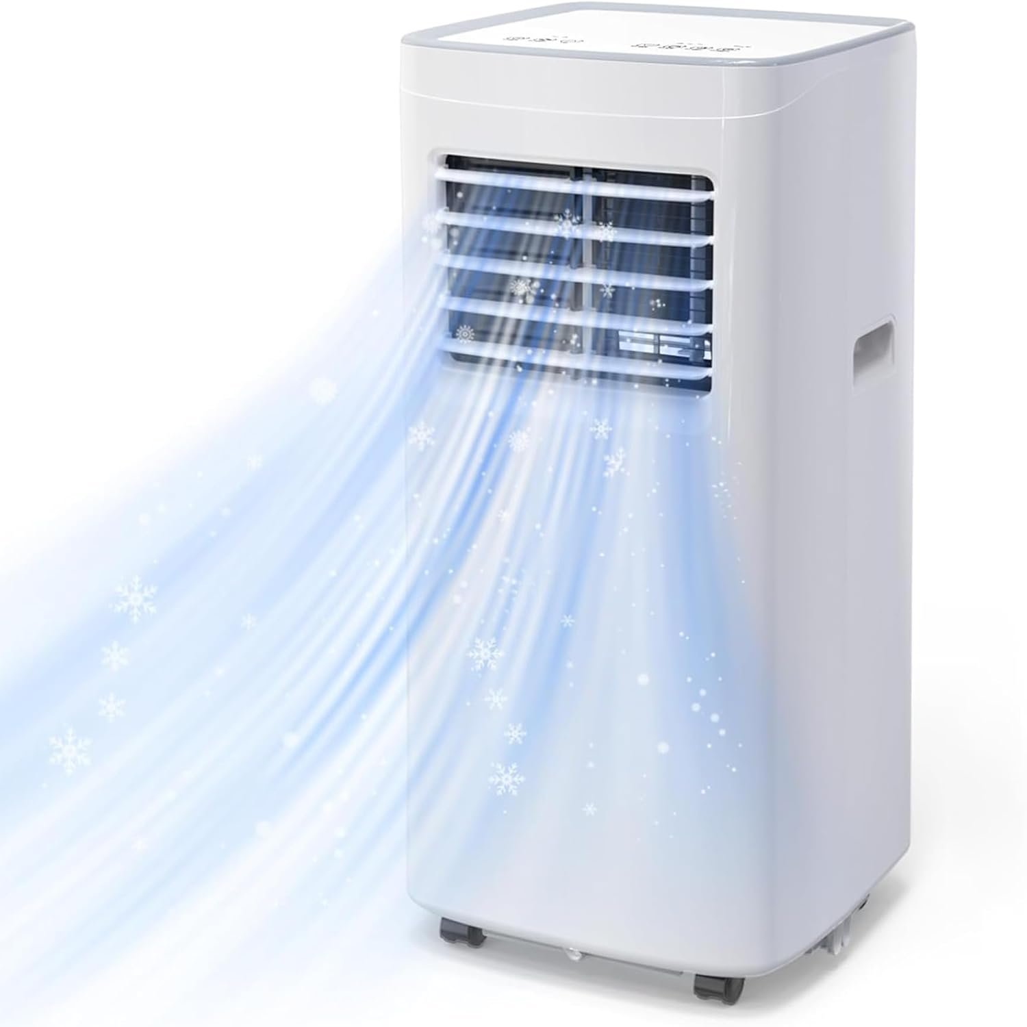 Coolblus Portable Air Conditioners, 8400 BTU air conditioner Cools Up to 340 Sq.Ft, 3 in 1 Portable AC with Remote, 24H Timer, Sleep Mode, Window Kit & Filter Brush, No Wall Required, White-8400BTU