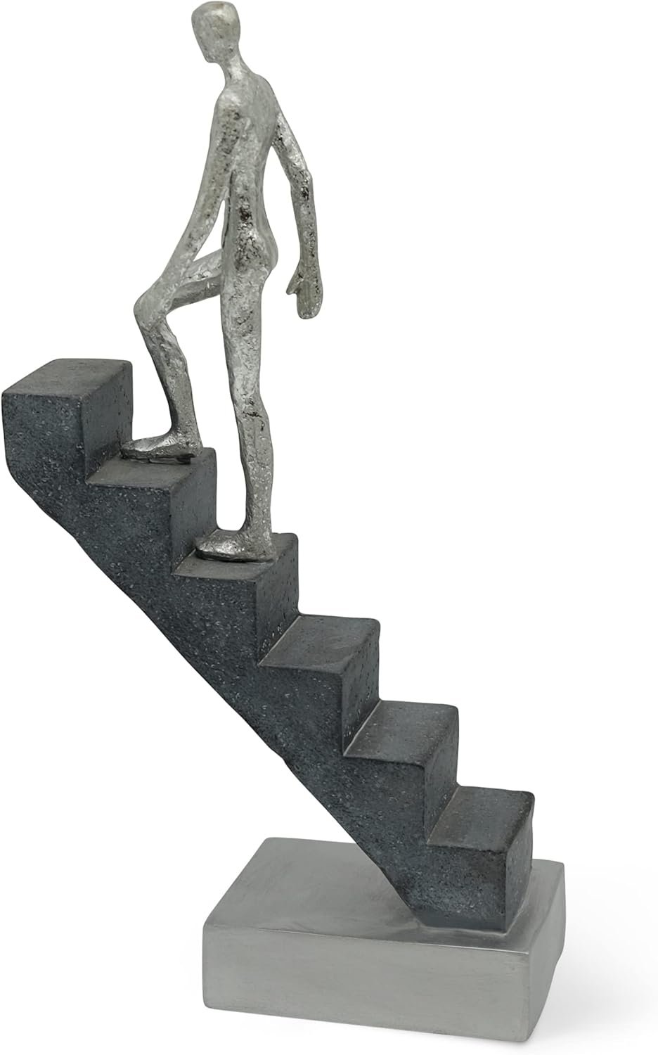 Vaudagio Modern Home Decor ‘Top of The Rock’ – Abstract Sculpture 11″ as Motivation – Desk Decor Figure Made of Marble Resin – Aesthetic Statue for Living Room & Office décor as a Gift