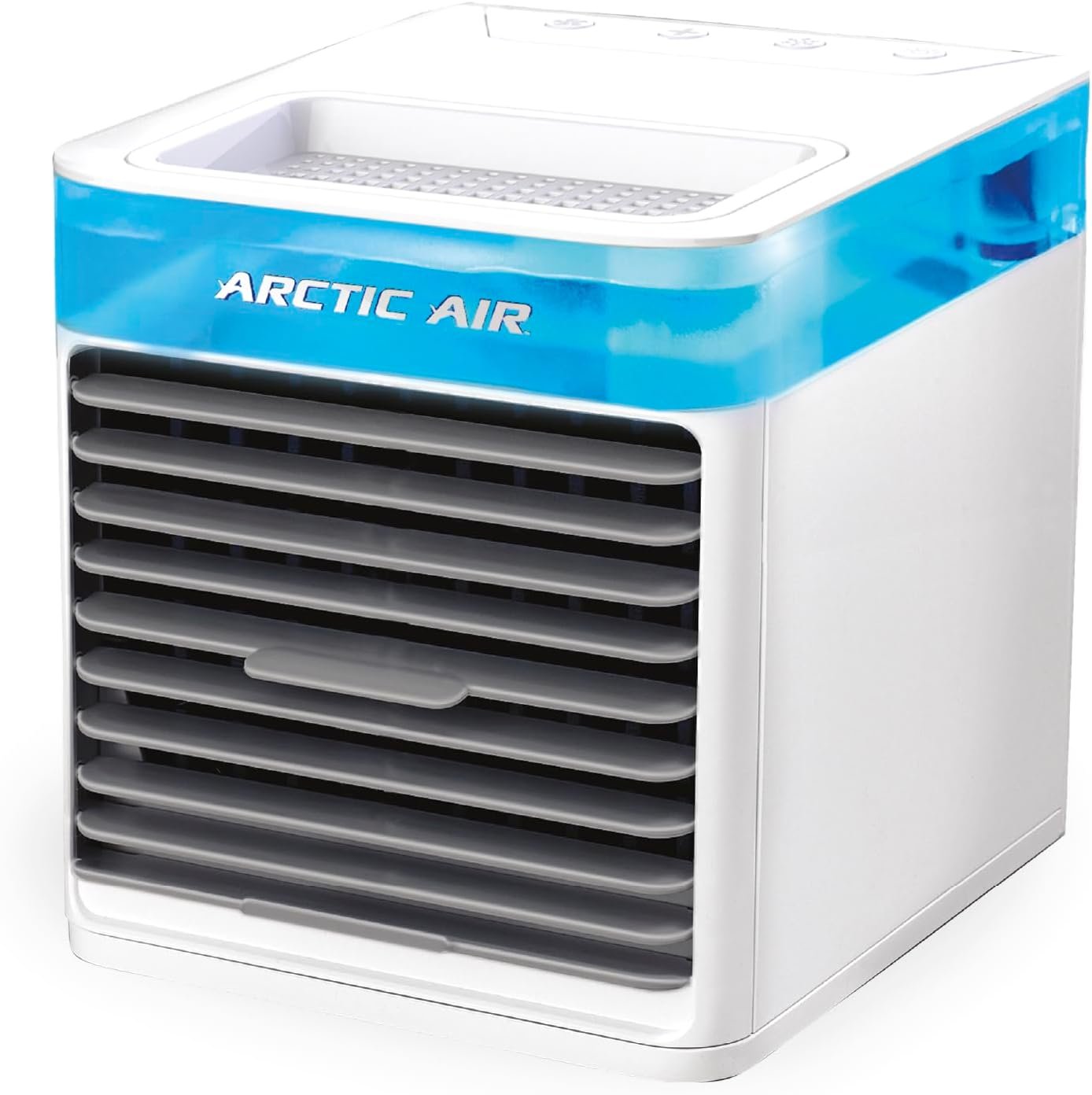 Arctic Air Pure Chill 2.0 Evaporative Air Cooler by Ontel – Powerful, Quiet, Lightweight and Portable Space Cooler with Hydro-Chill Technology For Bedroom, Office, Living Room & More,Blue