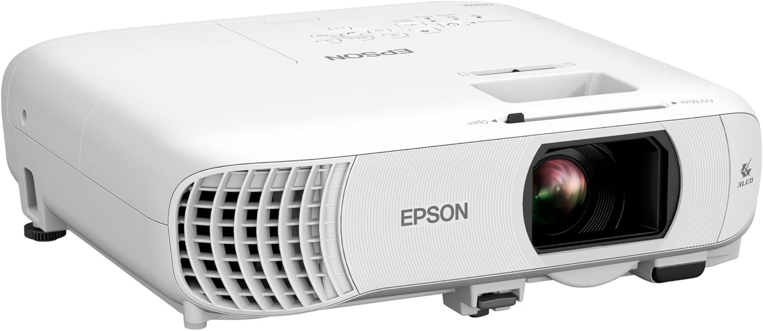 Epson Home Cinema 980 3-Chip 3LCD 1080p Movie Projector with Built-In Speaker, 4000 Lumens Color and White Brightness, Fast-Action TV Streaming and Gaming, Auto Picture Skew, 2 HDMI Ports