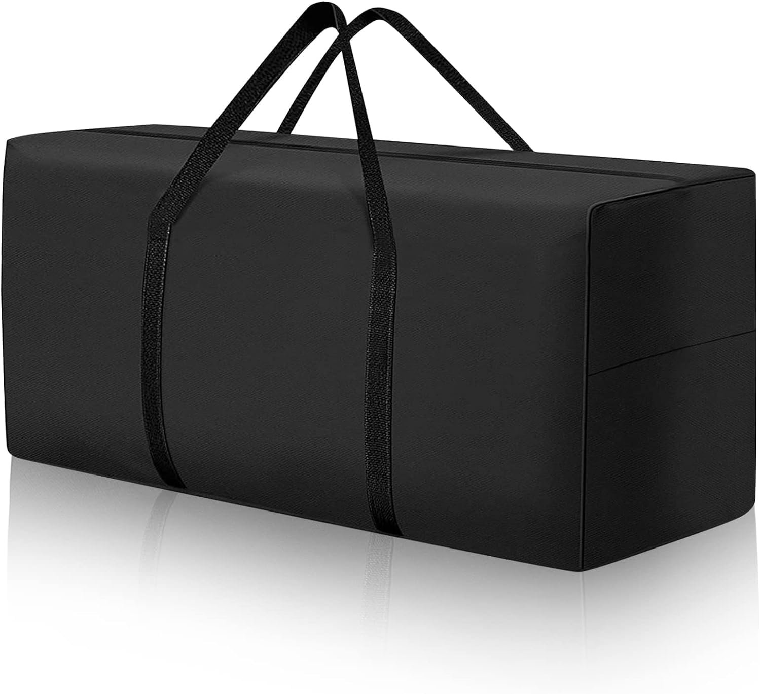 177 Gallon Outdoor Cushion Storage Bag 68 inch Extra Large Patio Furniture Cushion Storage Bag Waterproof Garden Cushion Storage Covers with Zipper and Handles Black (1 Pack, 68″L x 30″W x 20″H)