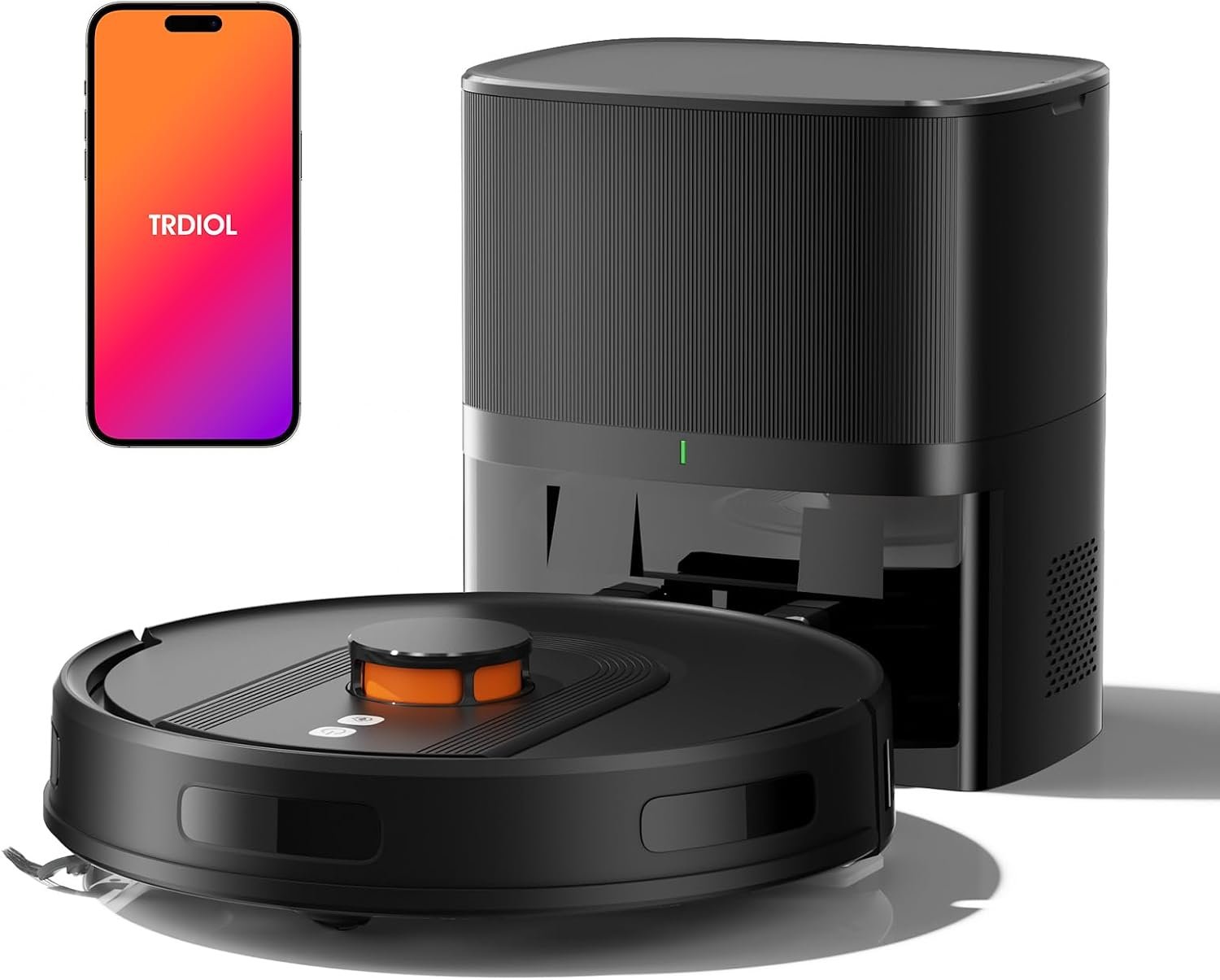 Robot Vacuum and Mop Combo with Self-Emptying, Customizable Map Cleaning with LiDAR Navigation, 6000Pa Suction, Smart No-Go Zones, 70Days Hands-free Robotic Vacuum Cleaner for Floor, Carpet, Pet Hair