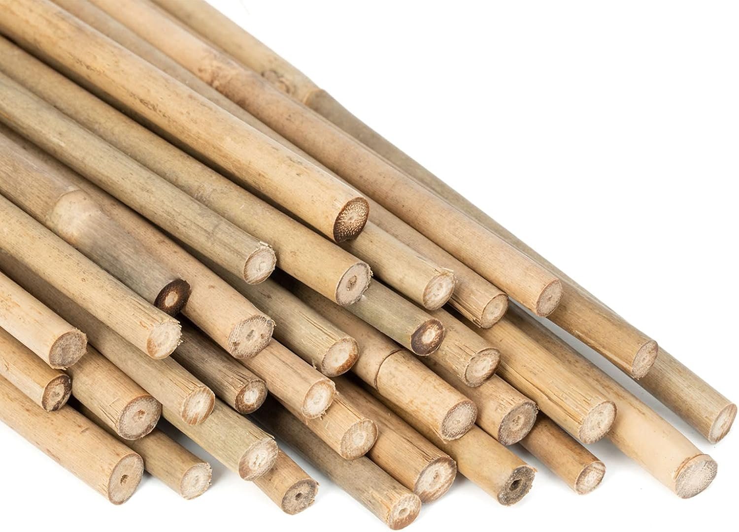 GAGINANG Plant Stakes Natural Garden Bamboo Sticks for Indoor and Outdoor, 20pcs for Tomatoes, Beans, Potted Plants – 18 inches