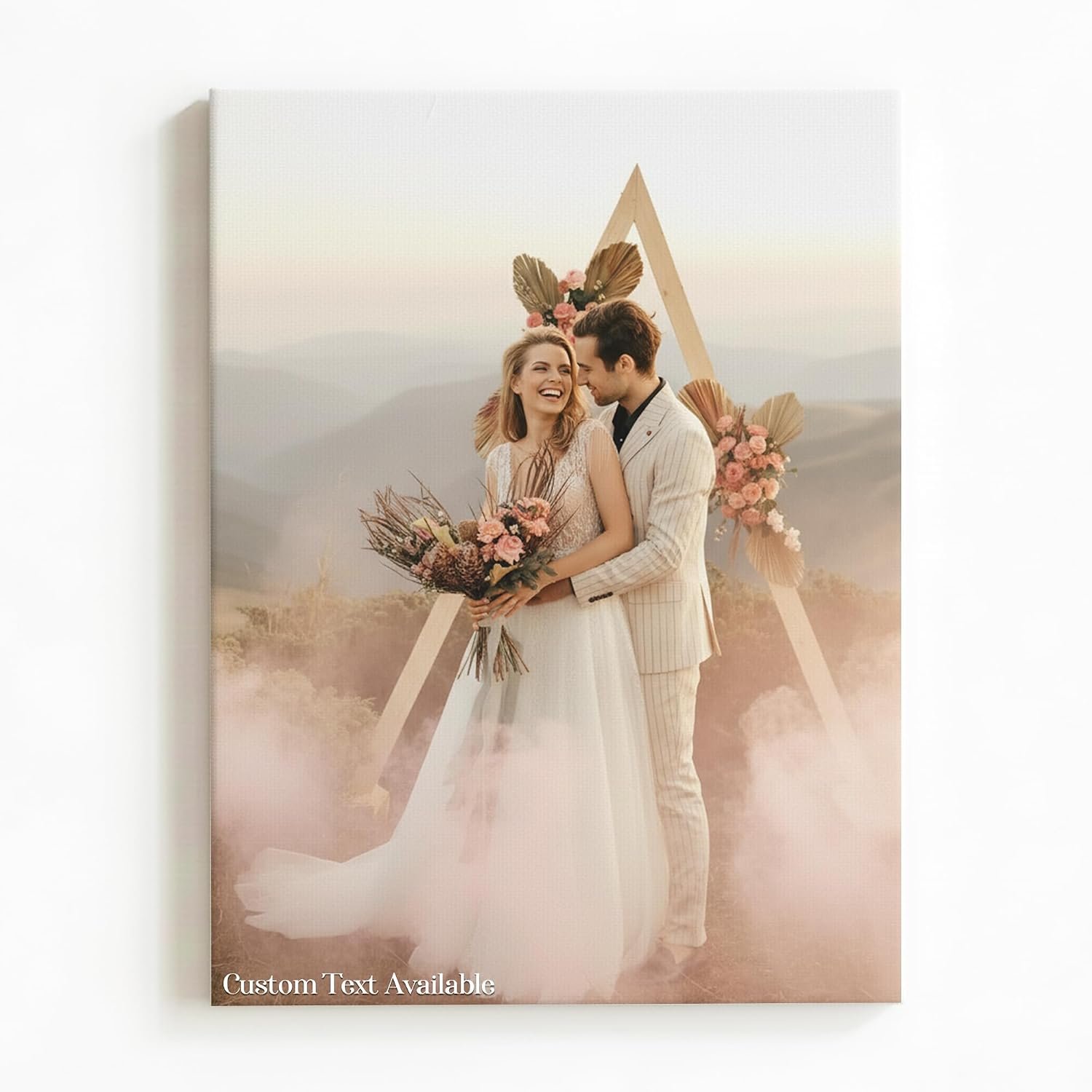 Custom Poster & Canvas Prints, Personalized Wall Art with Your Photo, Gallery Wrapped Stretched Canvas, 8×10 Vertical, Birthday Gift for Parents Grandparents Couples