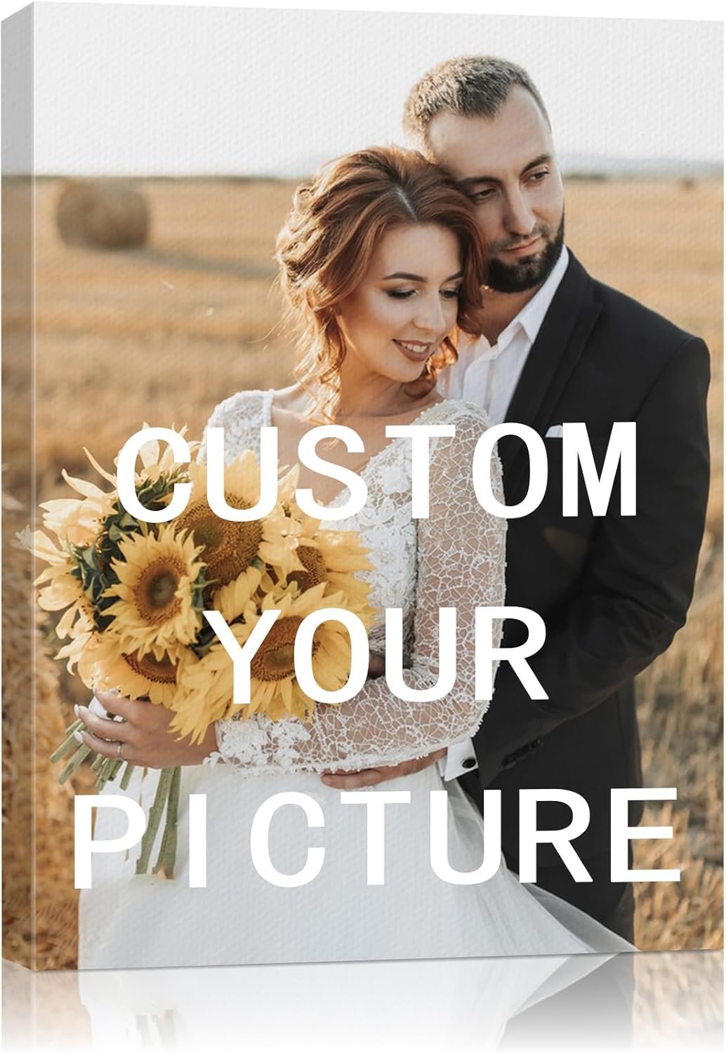 Canvas Prints with Your Photos(Framed 8×10), Ship Next Day Personalized Wall Art for Living Room, Bedroom, Office Decor, Custom Photo Gift for Family, Friends, Couples, Ready to Hang