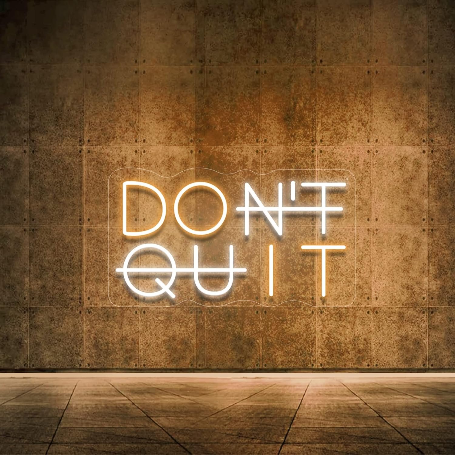 Don’t Quit LED Neon Sign for Wall Decor, DO IT Neon Lights Party Decorations, USB Powered Switch Neon Lights lighting adjustable for Office Room, Gym Room, Man Cave, Gamer Room