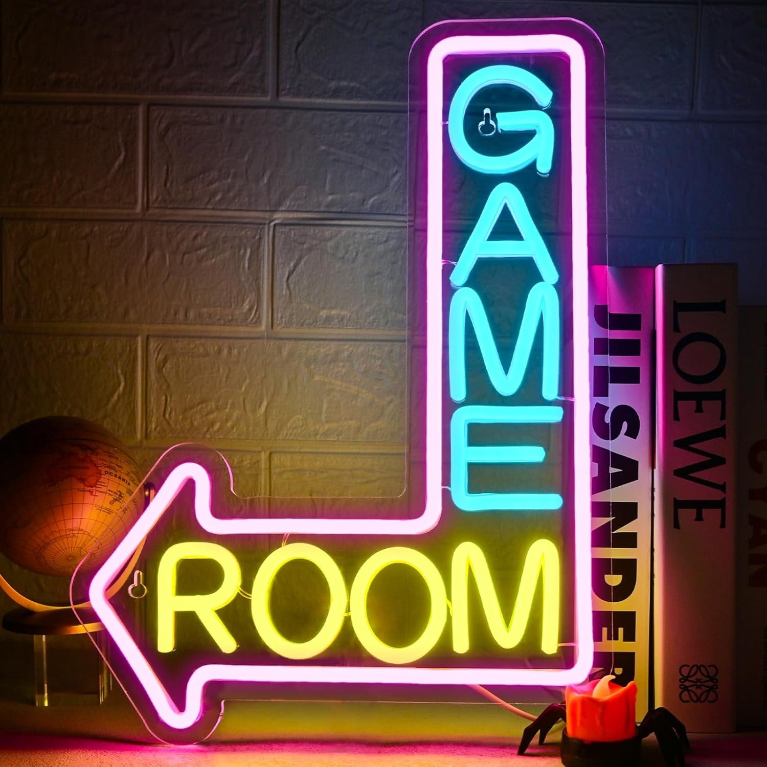 Game Room Neon Sign Gaming Led Neon Lights for Wall Decor Man Cave Light Up Signs for Game Room Teen Boy Bedroom Home Bar Gaming Club Decorations Gifts