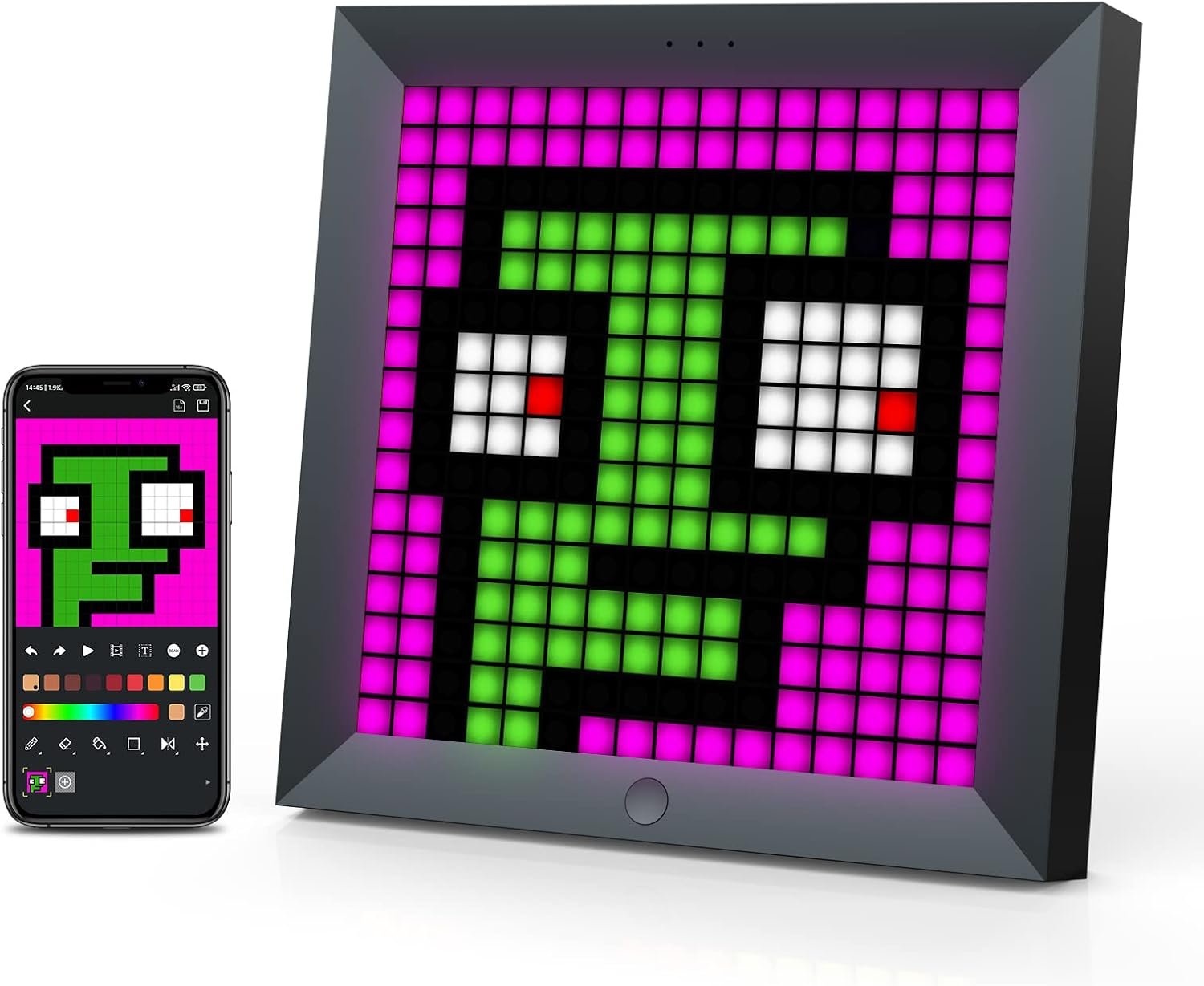 Divoom LED Light Pixel Display Panel Suit for RGB Light Bars, Smart App Control with Cool Animation Desk Setup for PC, TV, Gaming Room Decor