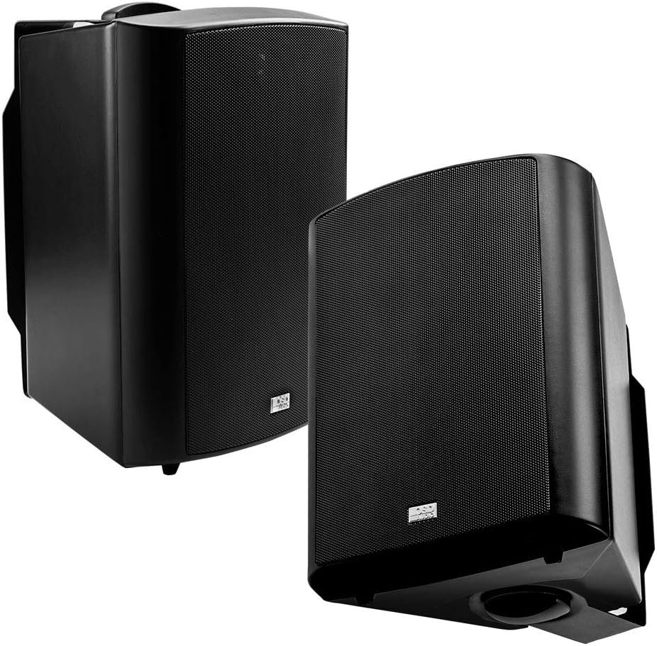 OSD Audio 5.25″ Outdoor Patio Speaker Pair 120W, IP54 Weather Resistant, Black AP520
