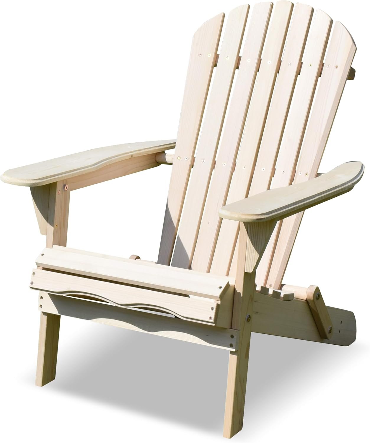 northbeam Folding Adirondack Chair – Weather-Resistant Composite Outdoor Adirondack Chair Kit for Patio, Lawn & Backyard – with Ergonomic Design, Wide Armrests & Easy Assembly