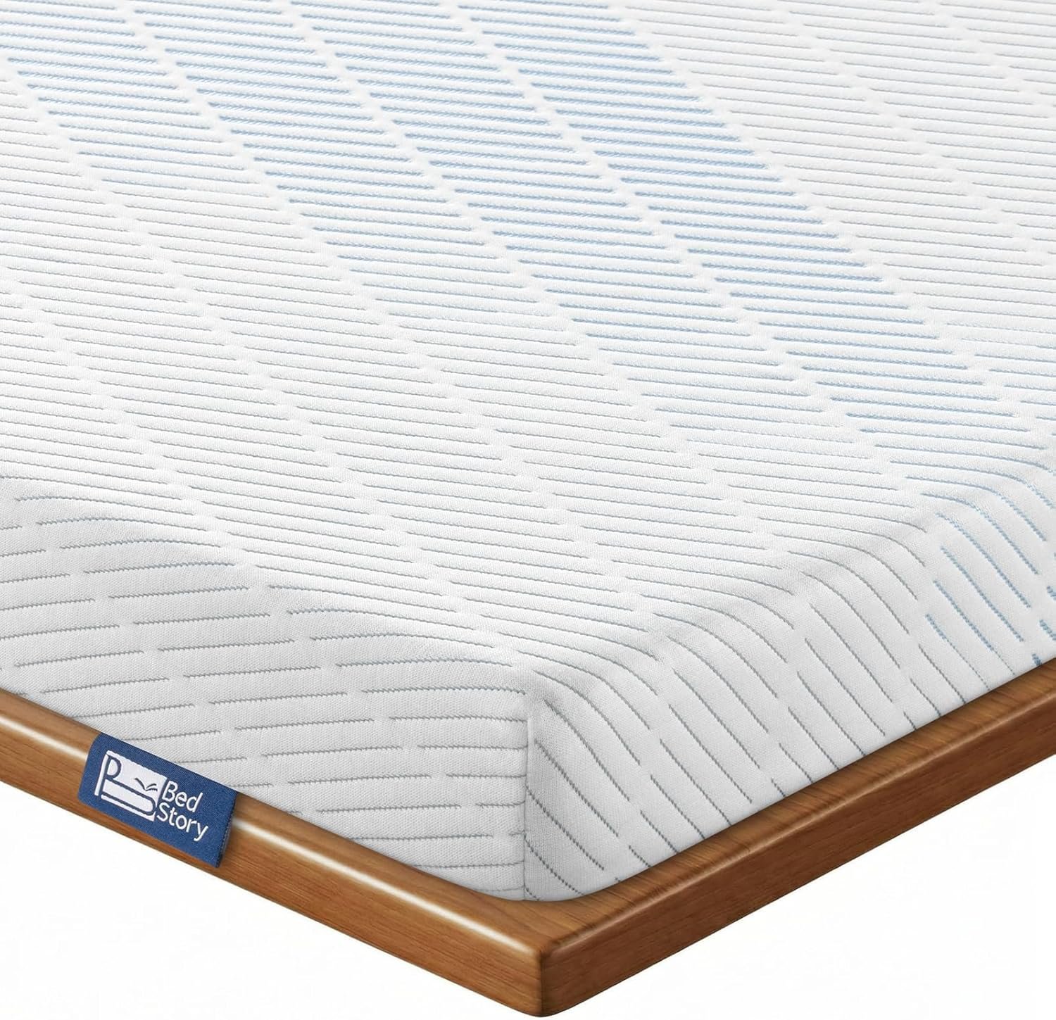 BedStory 3 Inch Queen Size Firm Mattress Topper, High Density Memory Foam Bed Pad for Back Pain Relief, Cooling Skin-Friendly Cover, No Odor, CertiPUR-US Certified