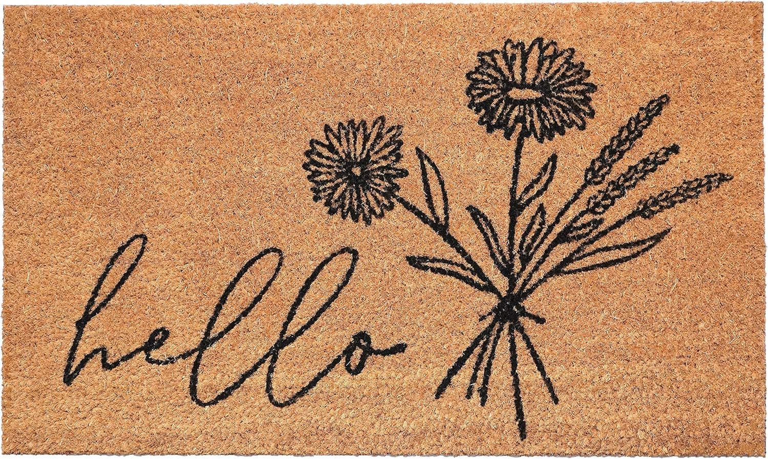Calloway Mills Wildflower Bouquet Doormat, (17″ x 29″ x 0.60″)
